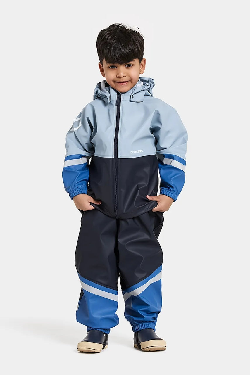 Jakna Didriksons WATERMAN KIDS SET 12 mornarsko modra barva, 505943