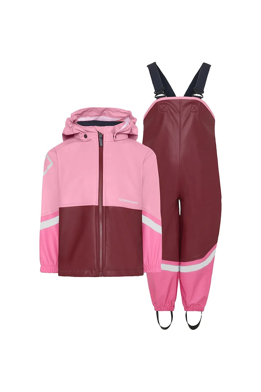 Jakna Didriksons WATERMAN KIDS SET 12 bordo barva, 505943