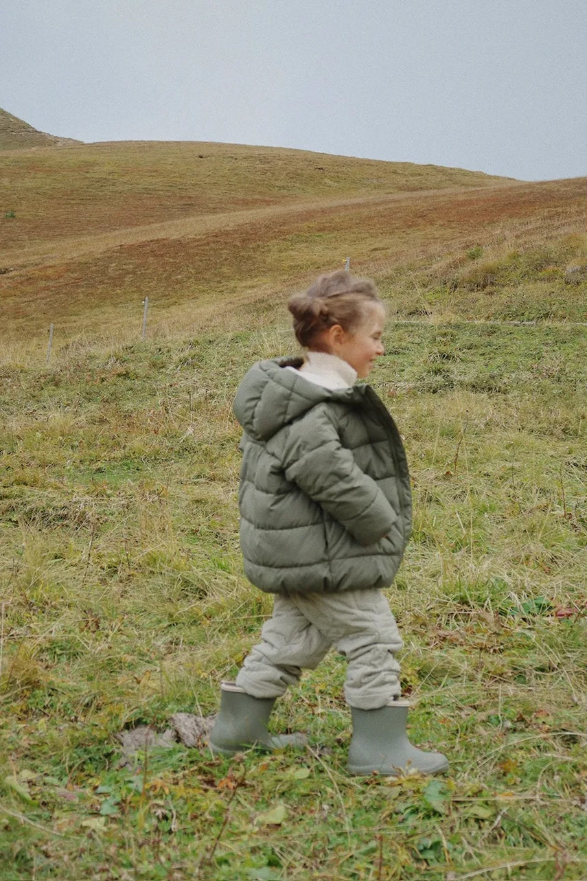 Otroška jakna Konges Sløjd ALPI JACKET GRS zelena barva, KS103439