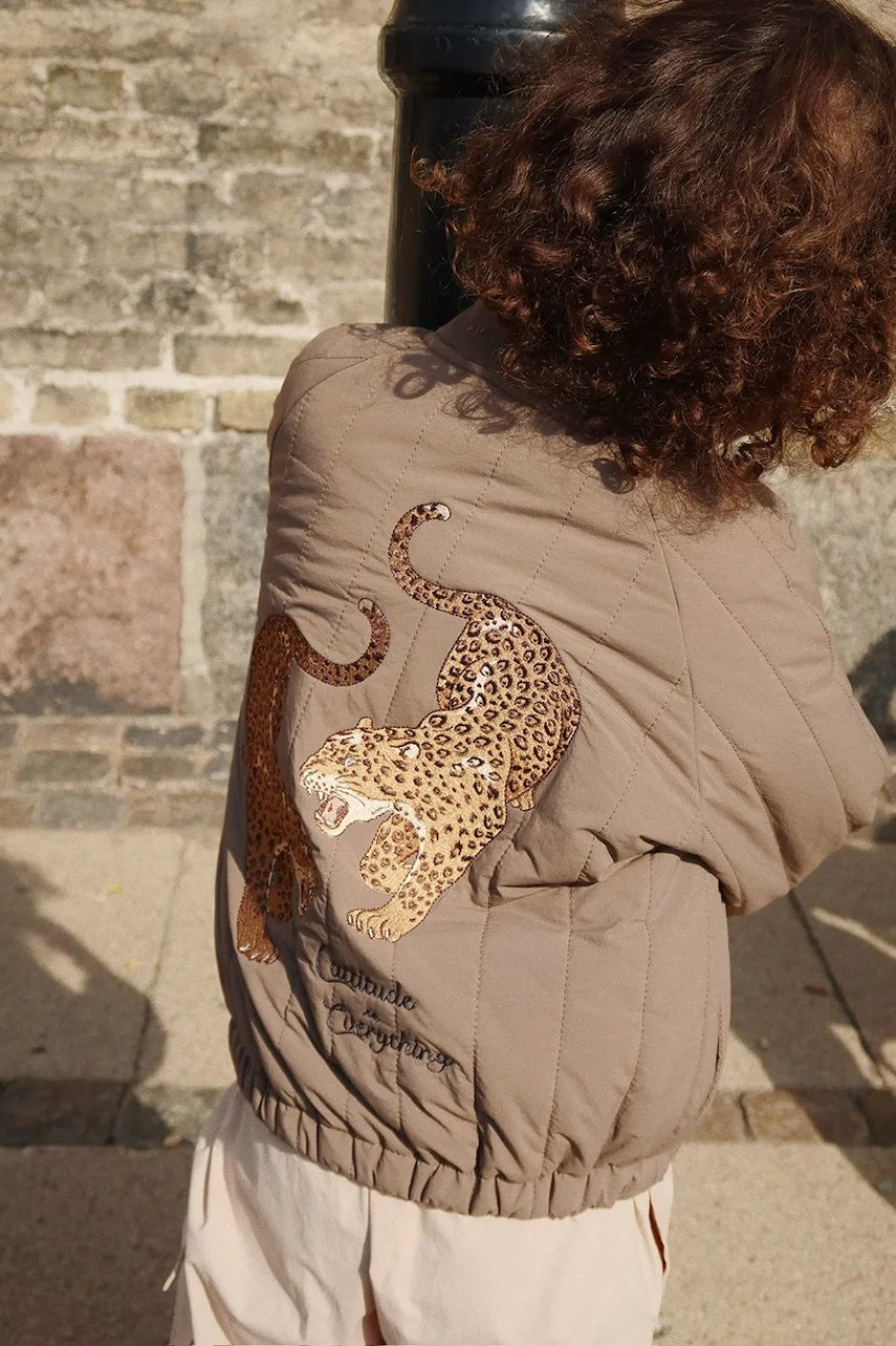 Dječja bomber jakna Konges Sløjd JUNO BOMBER JACKET boja: smeđa, KS103484