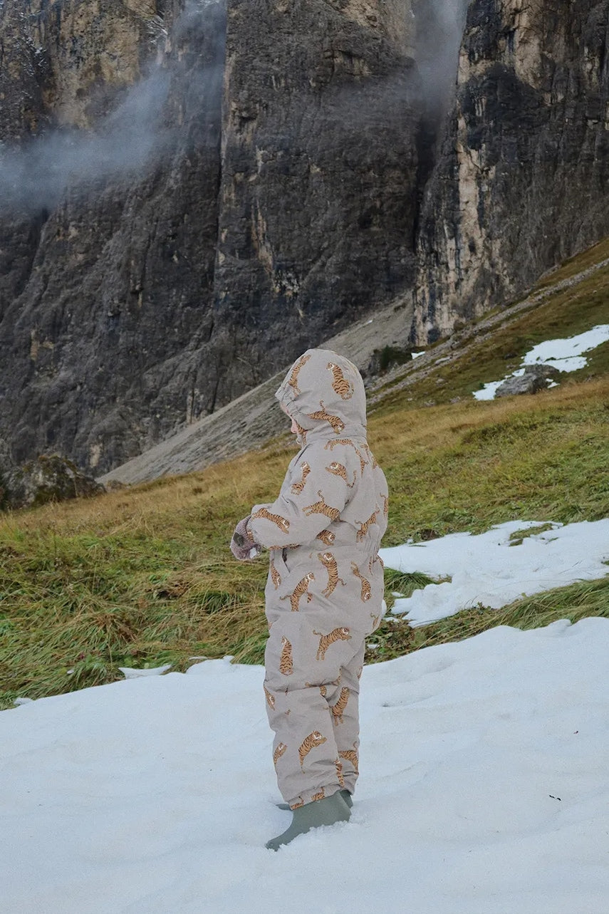 Otroški kombinezon Konges Sløjd NOHR SNOWSUIT PRINT zelena barva, KS103517