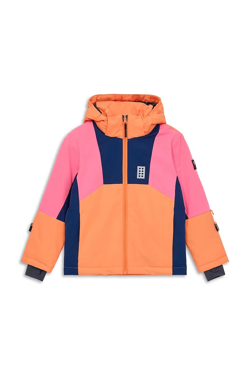 Otroška jakna Lego LWJAZ 801 oranžna barva, 11010973