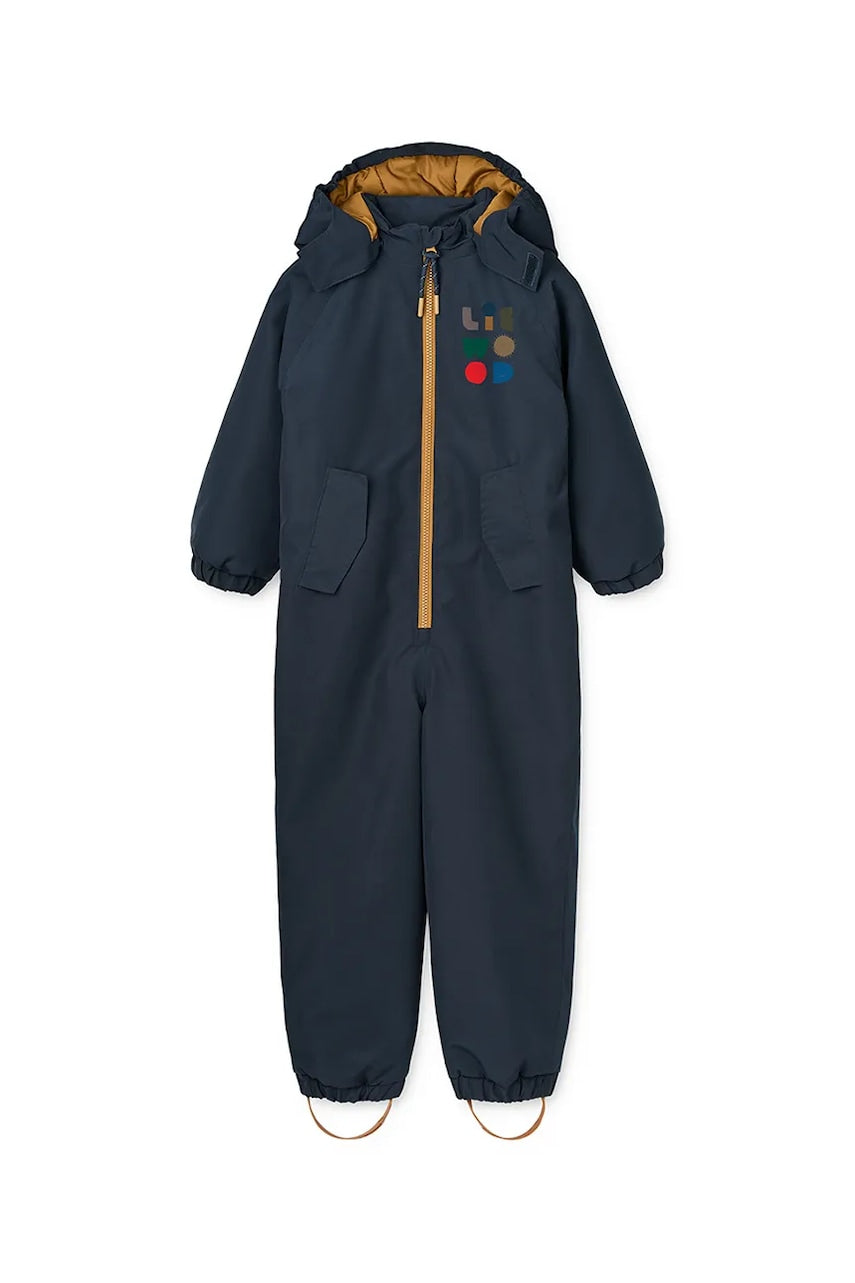 Dječji kombinezon Liewood Maddy Snowsuit boja: tamno plava, LW20051