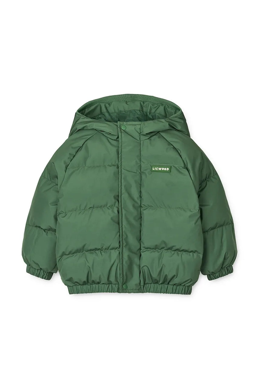 Jakna za bebe Liewood Adelina Jacket With Ears boja: zelena, LW20055