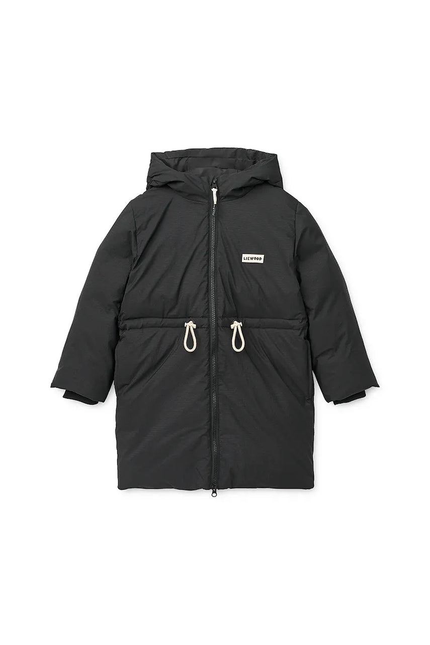 Dječja jakna Liewood Bille Long Down Jacket boja: crna, LW20273