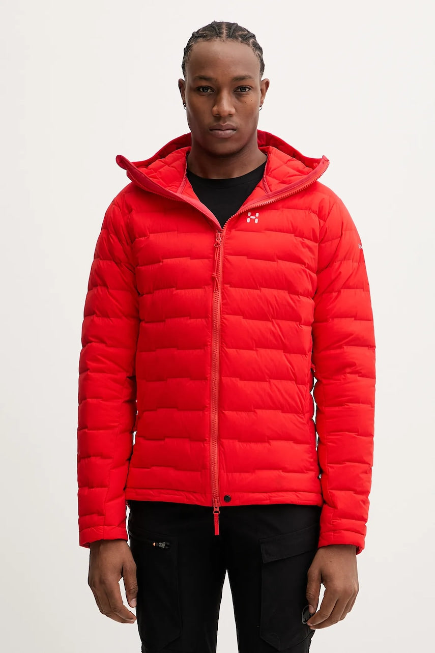 Sportska pernata jakna Haglöfs Spitz boja: crvena, 607459