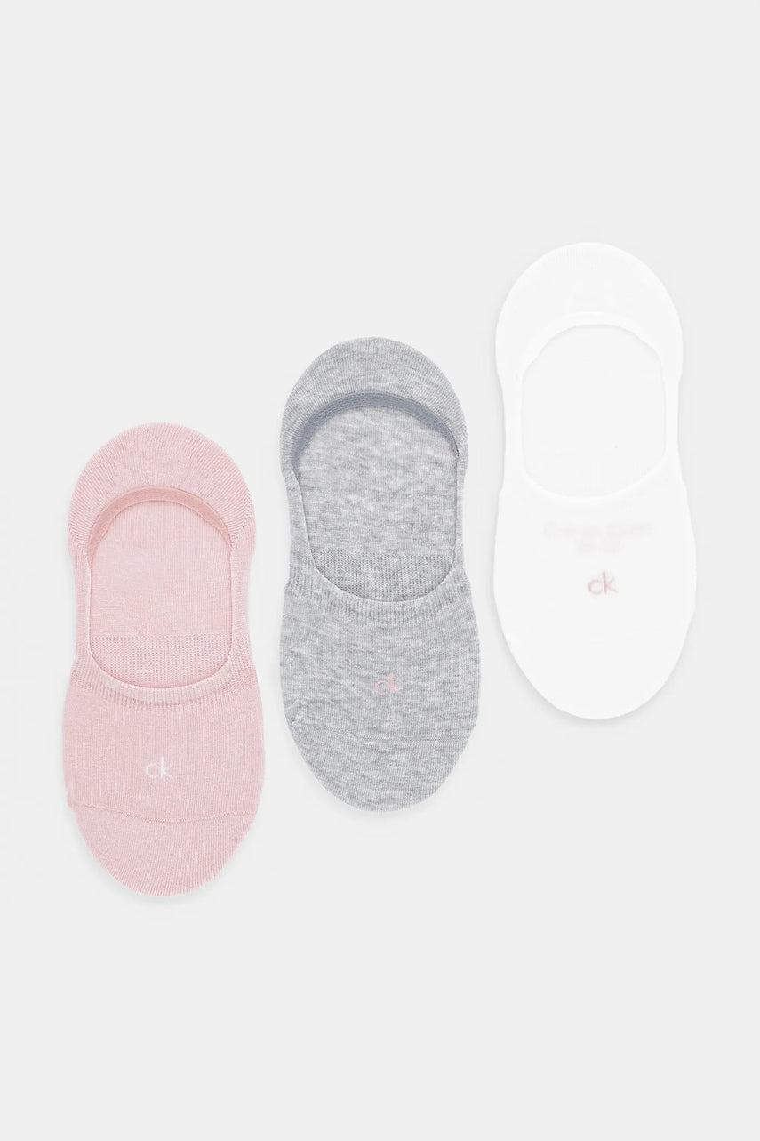 Stopalice Calvin Klein 3-pack boja: ružičasta, 701234370