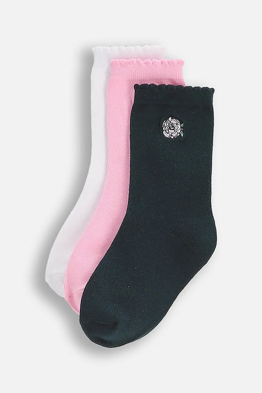 Otroške nogavice Coccodrillo 3-pack SOCKS GIRL