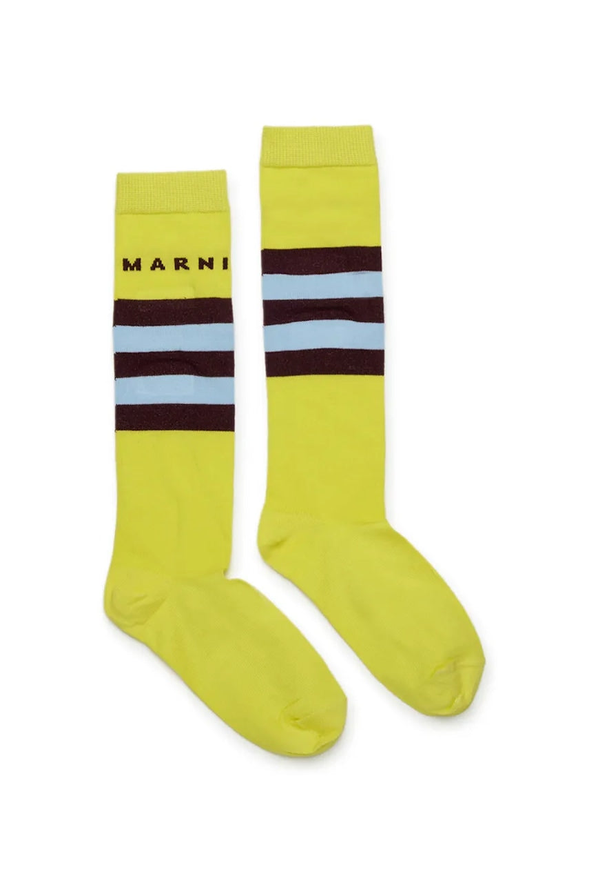Dječje čarape Marni MZ39U SOCKS boja: zelena, M01631