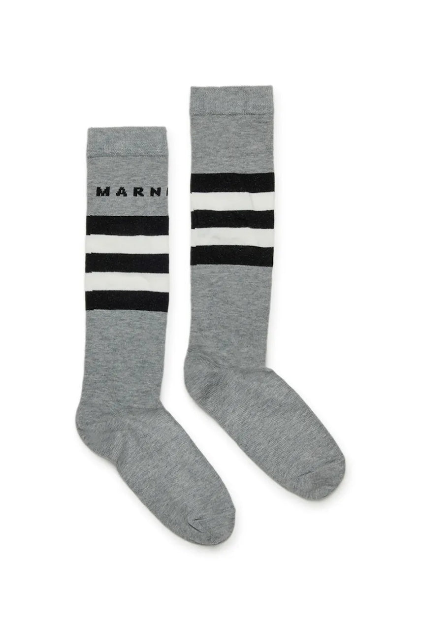 Dječje čarape Marni MZ39U SOCKS boja: siva, M01631