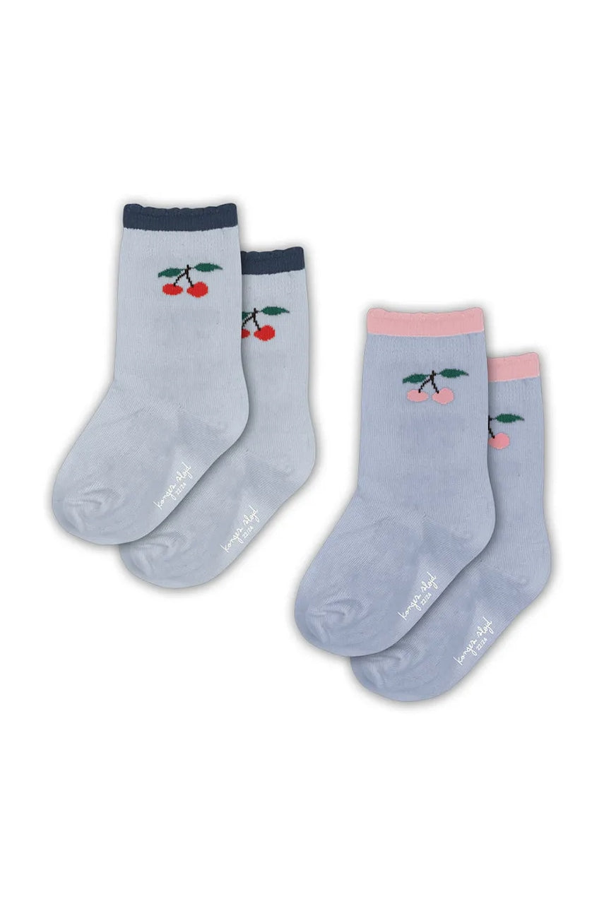 Čarape Konges Sløjd 2 PACK JAQUARD FRILL SOCKS KS104064