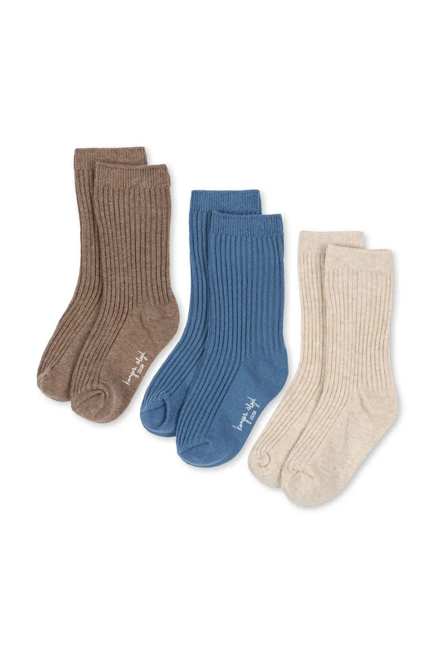 Dječje čarape Konges Sløjd 3 PACK RIB SOCKS 3-pack KS103656