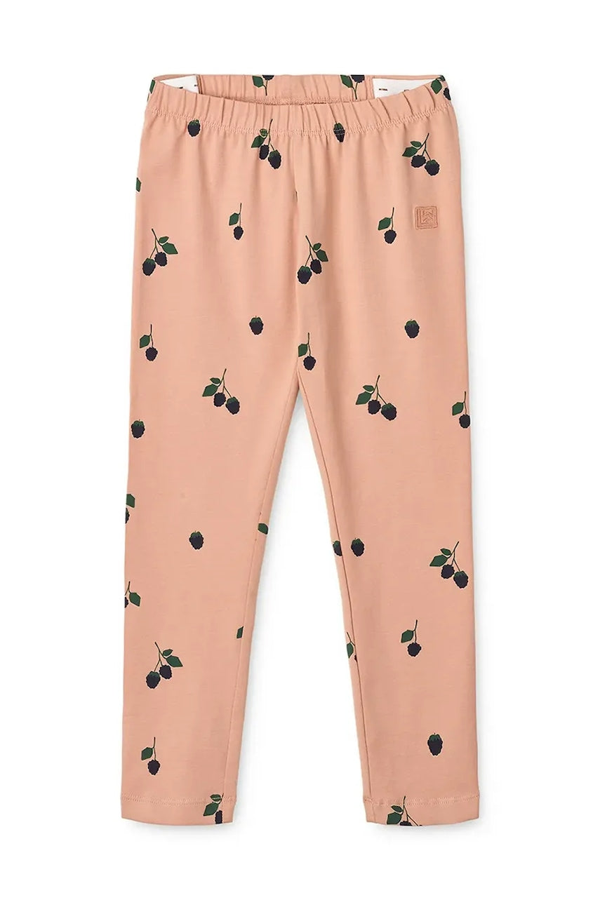 Otroške pajkice Liewood Marie Printed Leggings oranžna barva, LW20359