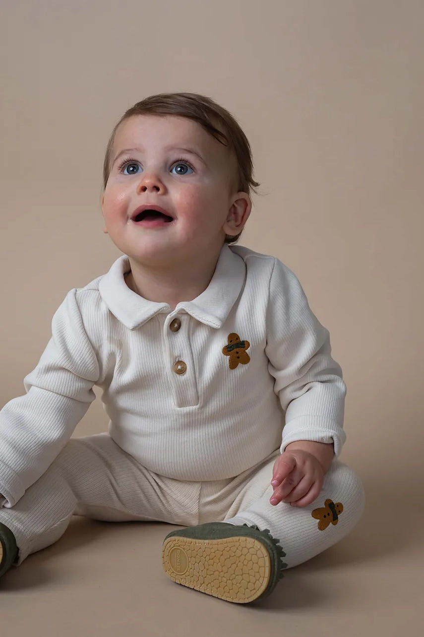 Pajkice za dojenčka Donsje Yosi Leggings Gingerbread bež barva, 3042801