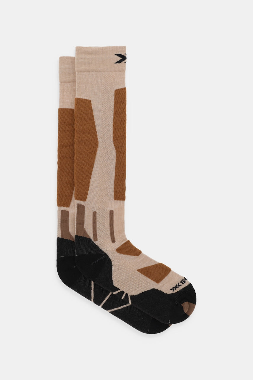 Nogavice za deskanje na snegu X-Socks SNOWBOARD DISCOVER OTC rjava barva, WYDSW24U