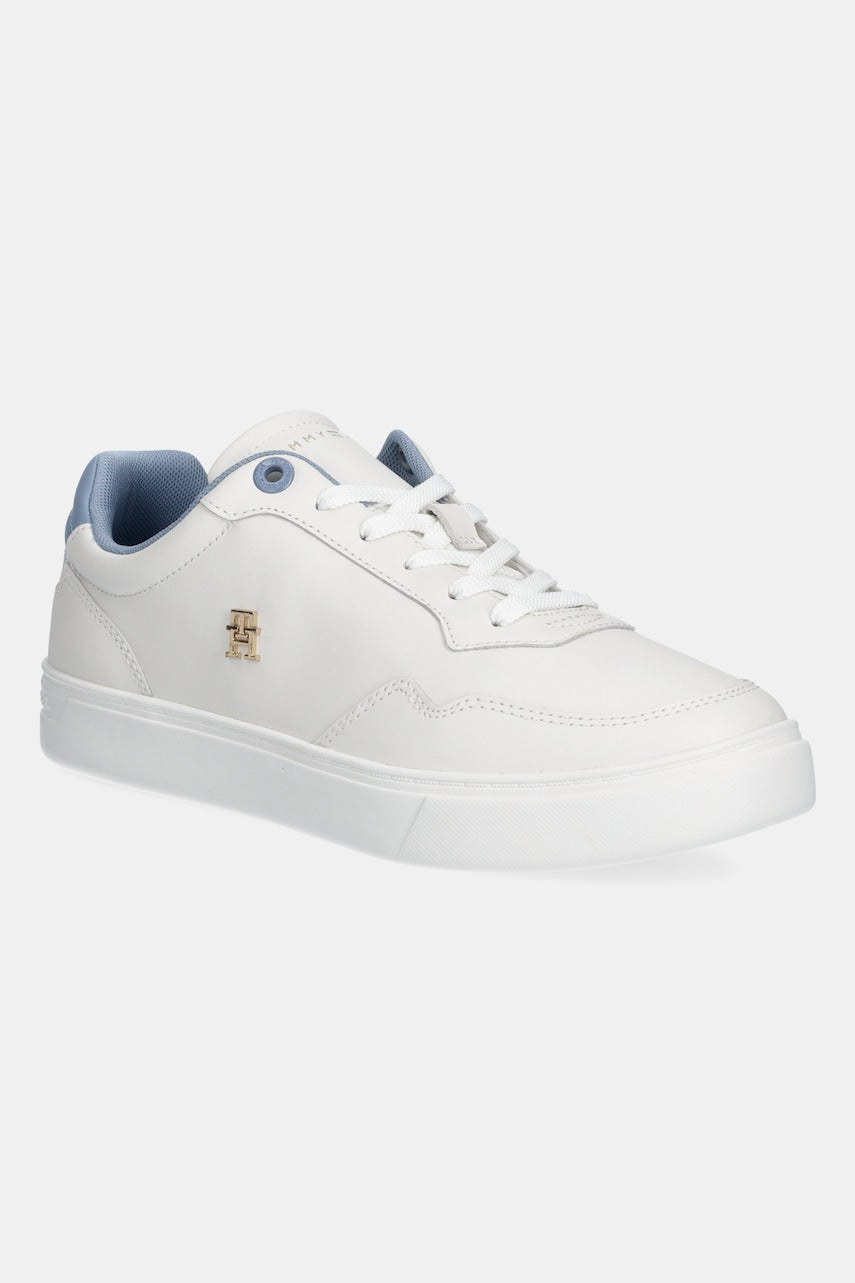 Kožne tenisice Tommy Hilfiger ESSENTIAL ELEVATED COURT SNEAKER boja: bež, FW0FW08680
