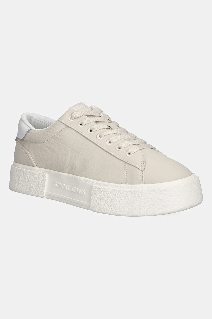 Tenisice Tommy Jeans TJW FLATFORM SNEAKER boja: bež, EN0EN02819