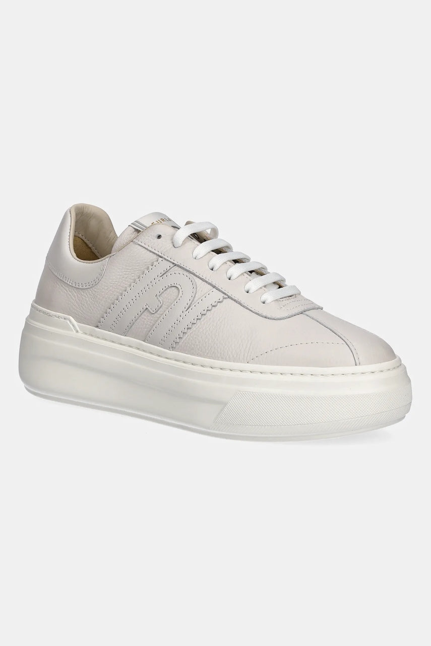 Kožne tenisice Furla Nuage Lace-Up Sneaker boja: bež, YJ88NUA BX4071 1704S