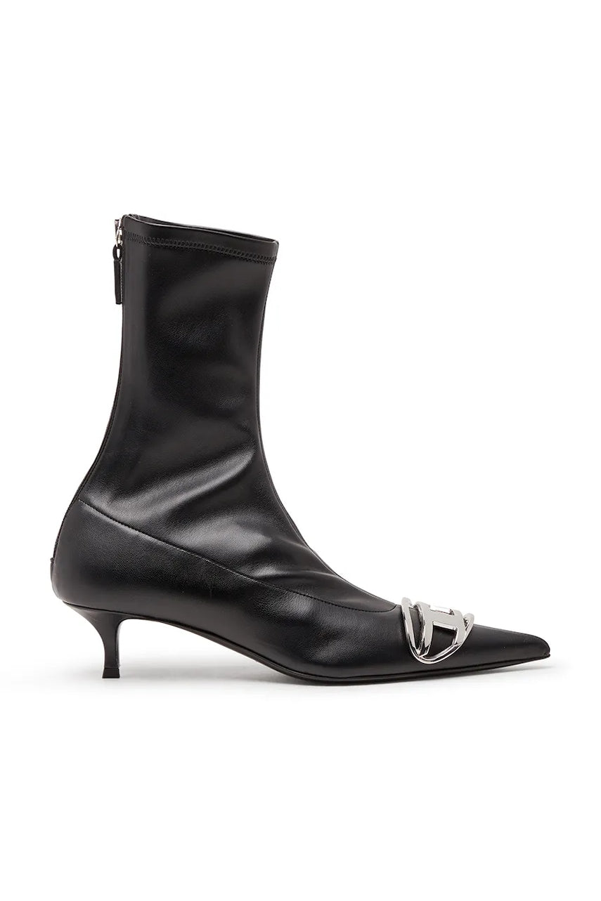 Gležnjače Diesel D-Venus Kittie Bt boja: crna, s tankom potpeticom, Y03409-PR818-T8013