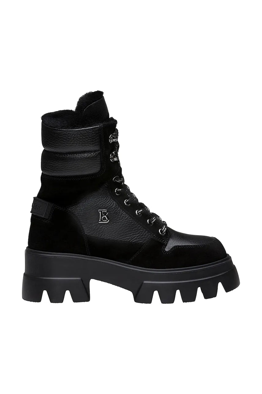 Kožne gležnjače Bogner SAPPORO 2 A boja: crna, s platformom, s toplom podstavom, 22542903