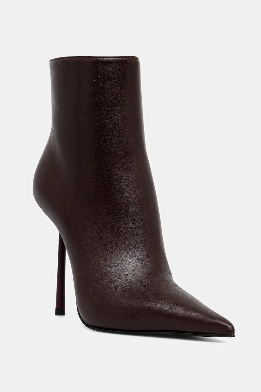 Kožne gležnjače Le Silla Stivaletto Bella boja: bordo, s tankom potpeticom, 4217C100BMPPNEM160