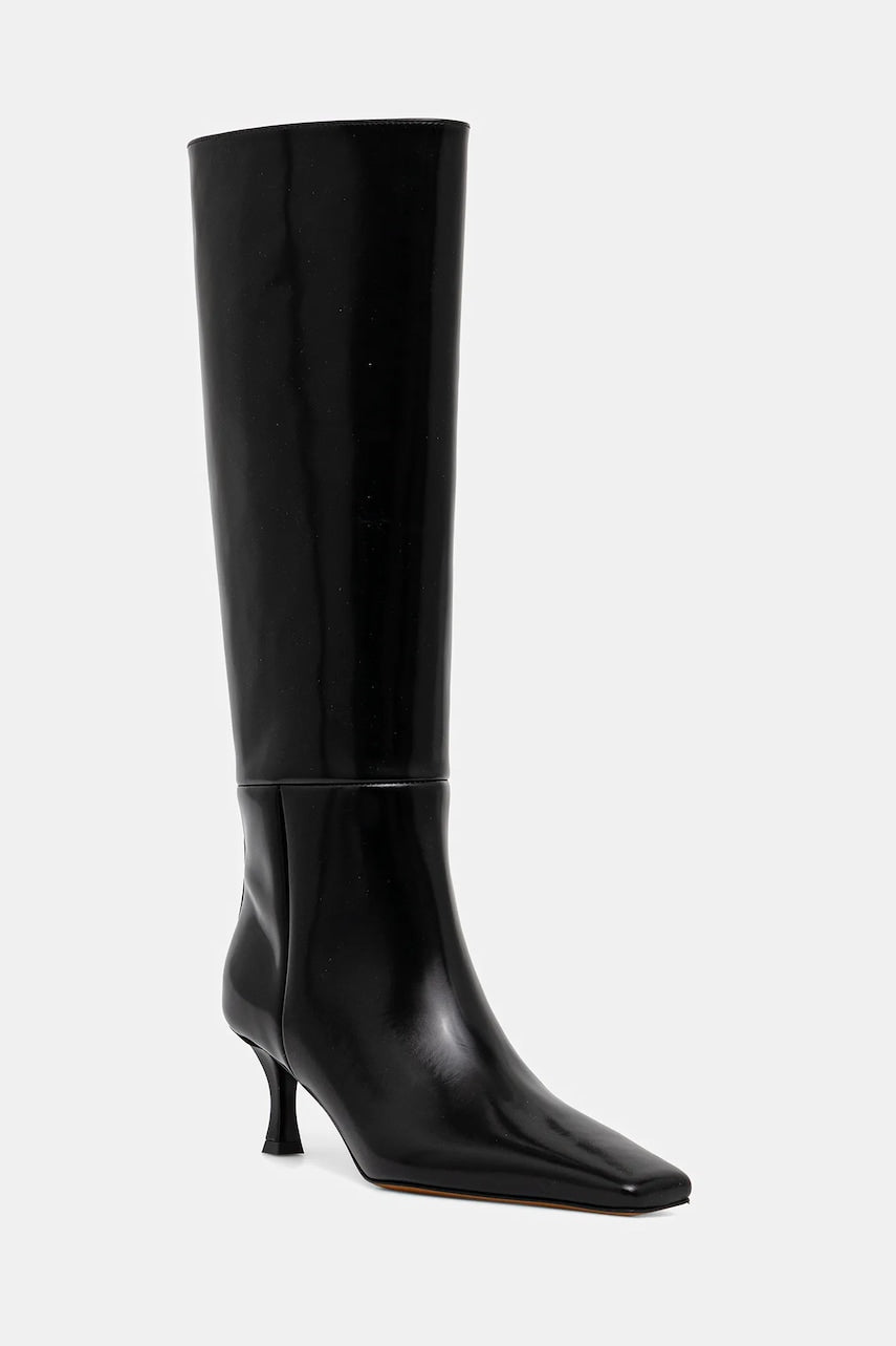 Kožne čizme Proenza Schouler Trap boja: crna, s tankom potpeticom, SH253070