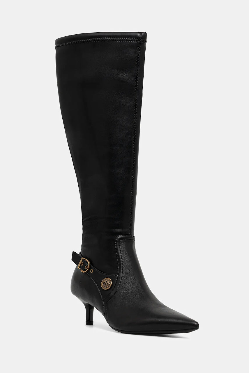 Čizme Pinko Gloria 15 boja: crna, s tankom potpeticom, SD0369E028Z99