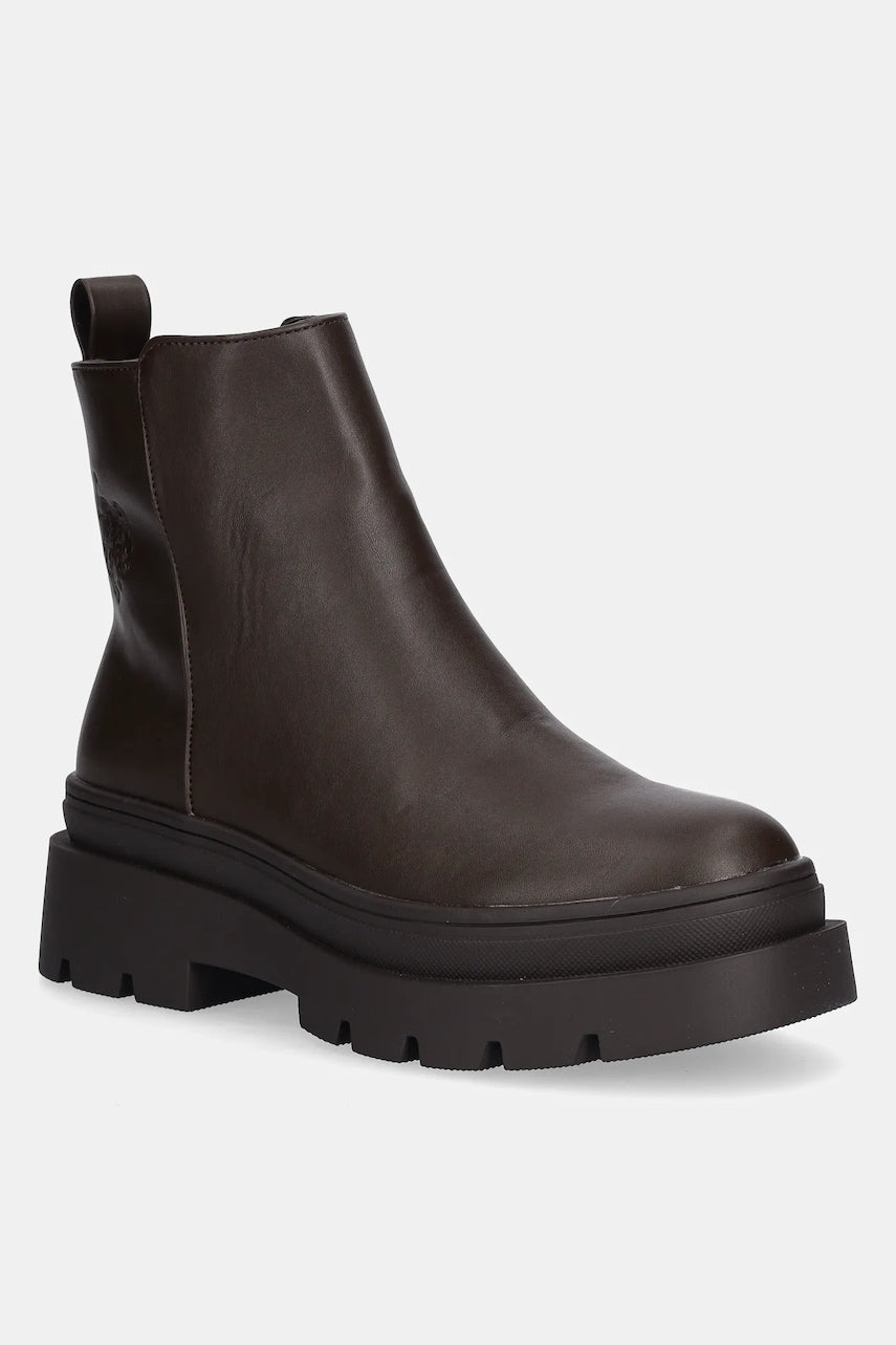 Gležnjače U.S. Polo Assn. SHONA003 boja: smeđa, s platformom, sa srednje toplom podstavom, SHONA003W-EY1