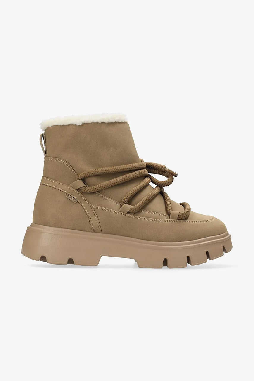 Gležnjače Mexx SIGMAR RHYTHM boja: bež, ravni potplat, sa srednje toplom podstavom, MI001708253W-01