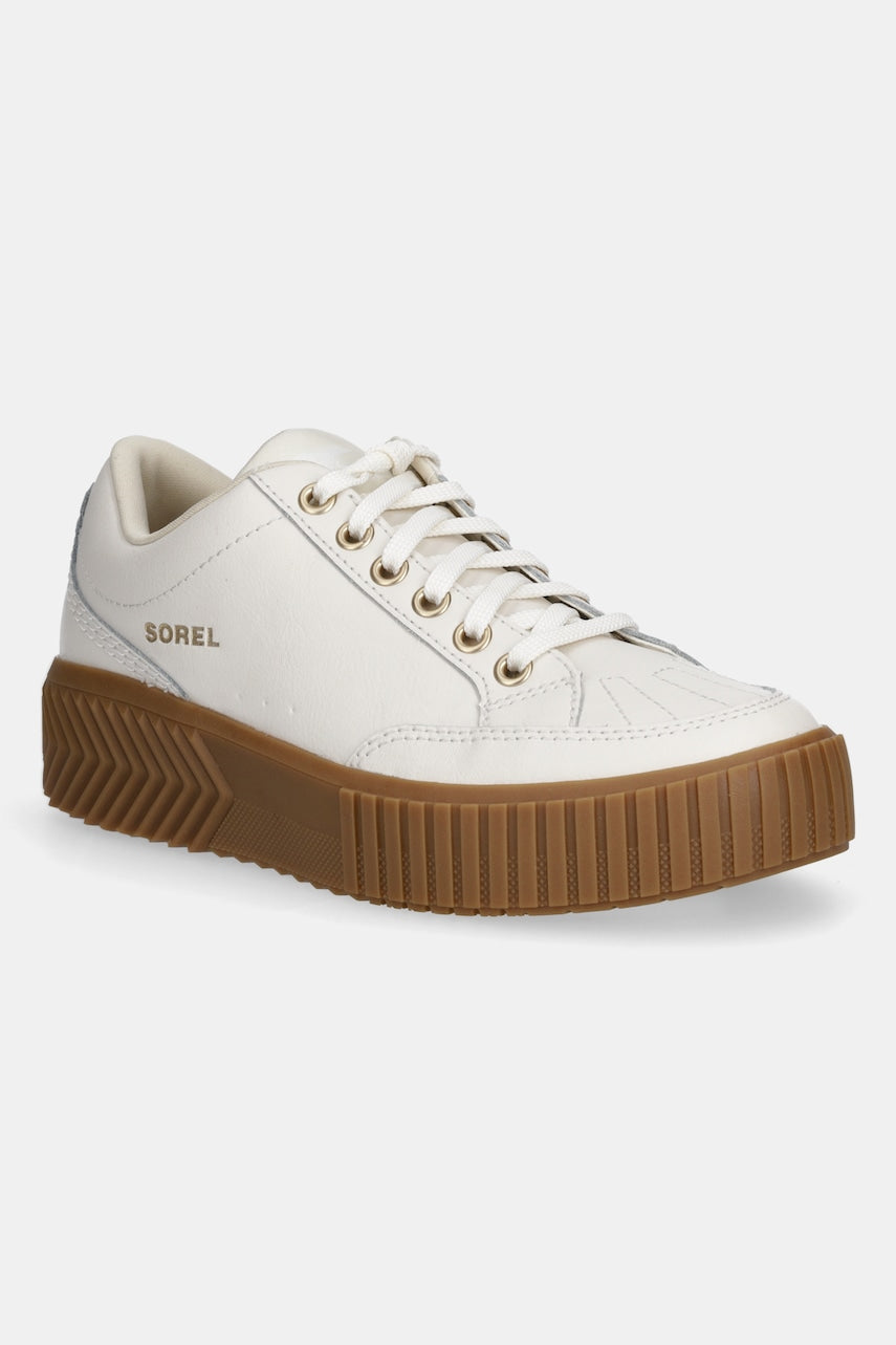 Usnjene superge Sorel ONA AVE LOW SNEAKER bež barva, 2150951191