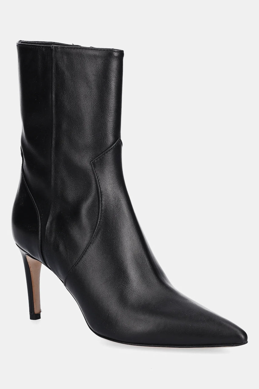 Kožne gležnjače IRO Davy boja: crna, s tankom potpeticom, WF38DAVY