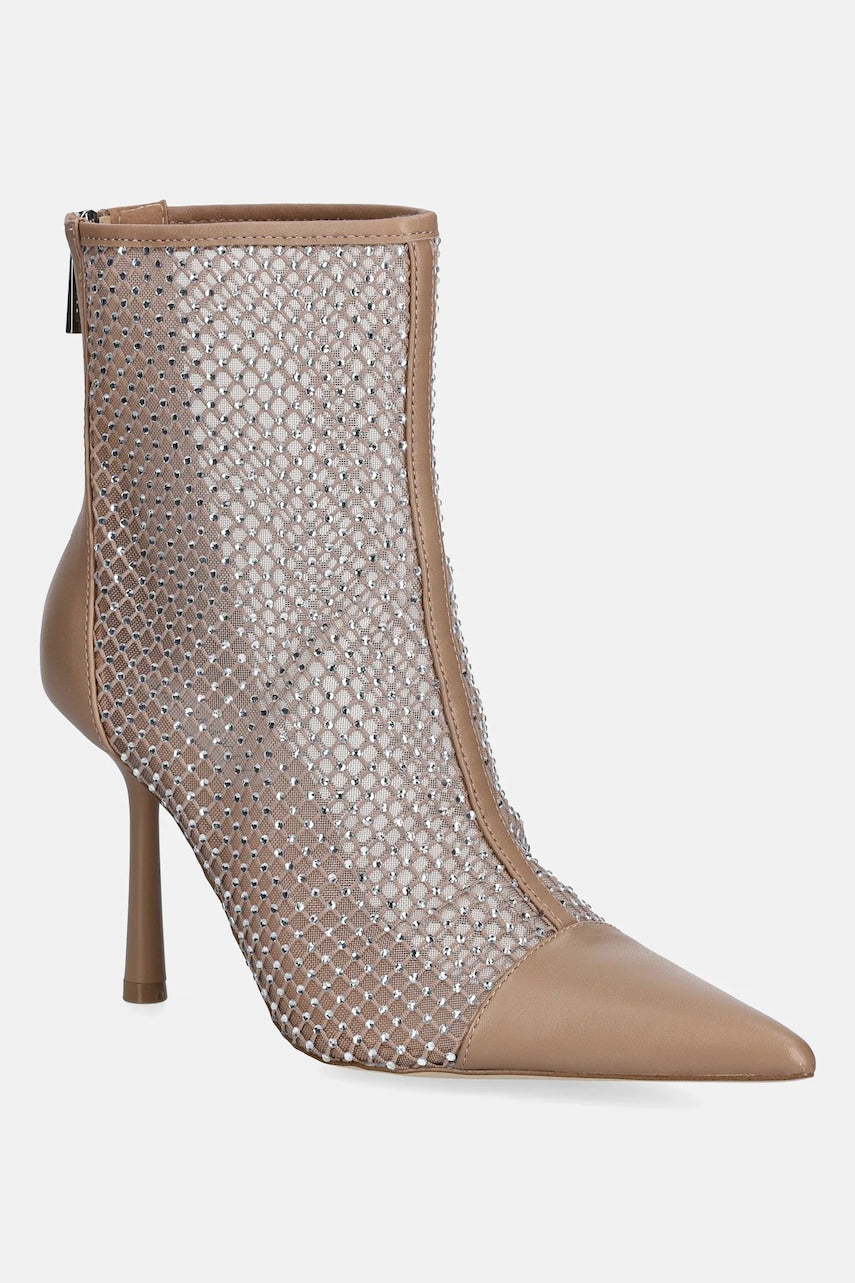 Gležnjače Steve Madden Arlette boja: bež, s tankom potpeticom, 11004774