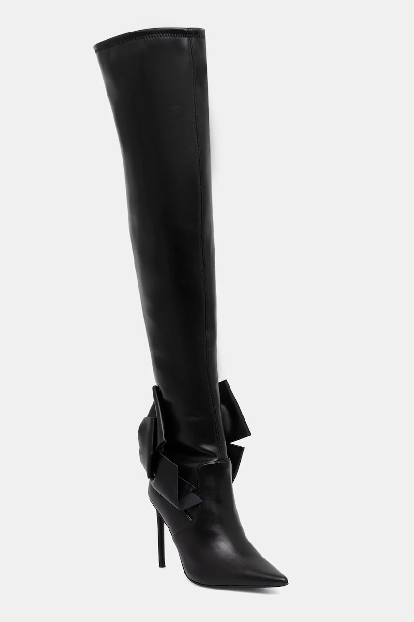 Čizme Steve Madden Show-Off boja: crna, s tankom potpeticom, 11004783