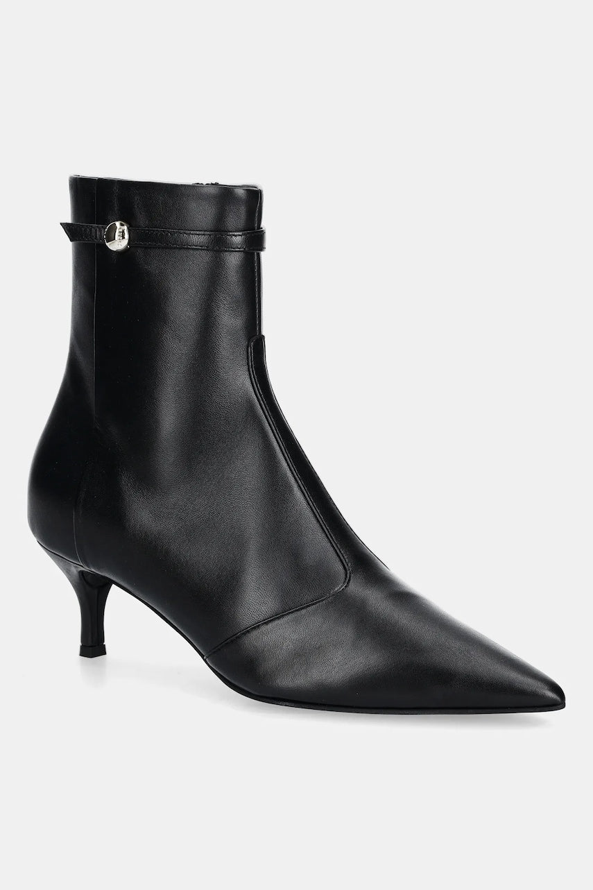 Kožne gležnjače Furla Sfera Ankle Boot boja: crna, s tankom potpeticom, YJ64SFE X30000 O6000