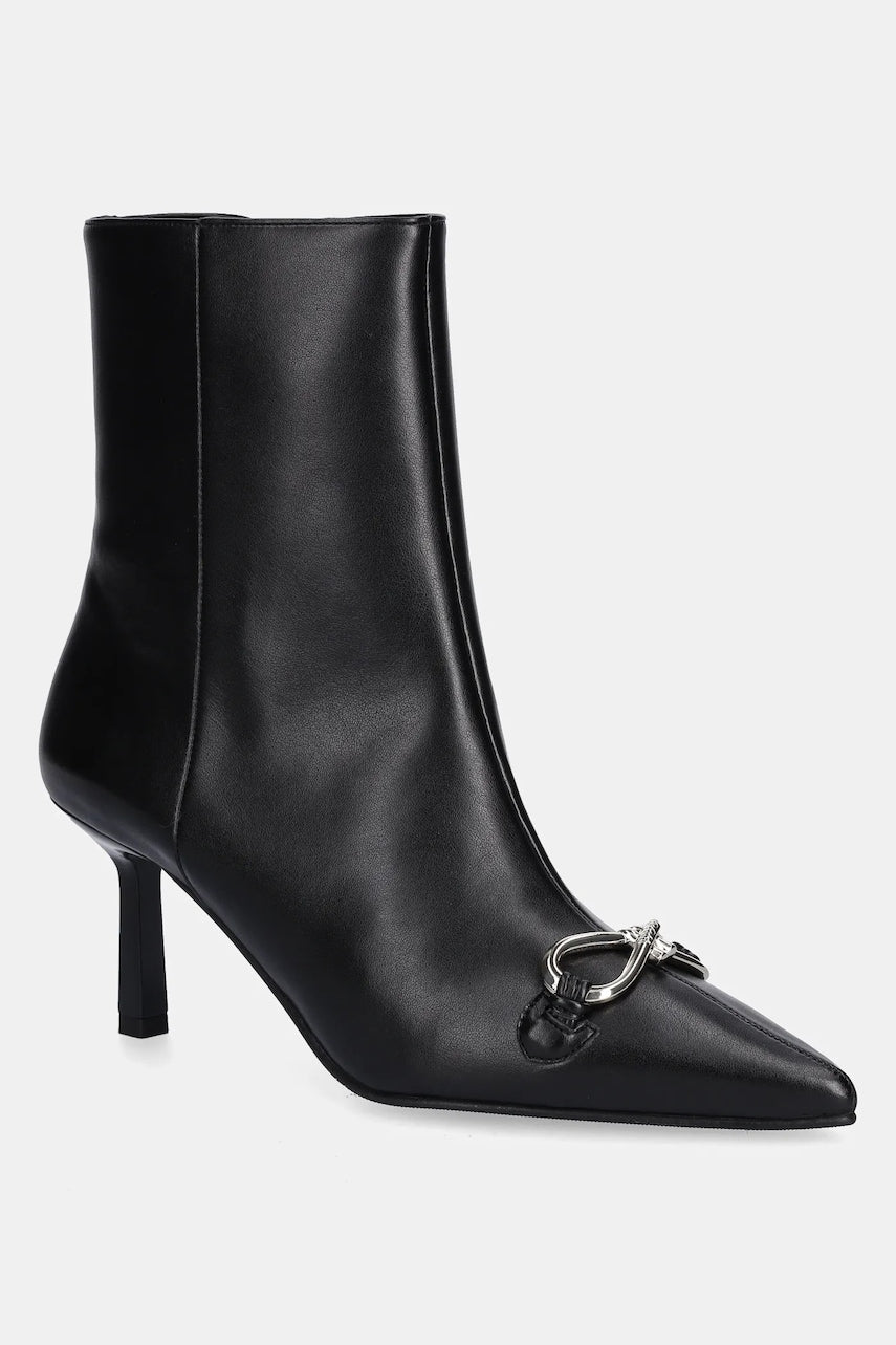 Gležnjače HUGO Katniss boja: crna, s tankom potpeticom, 50552728