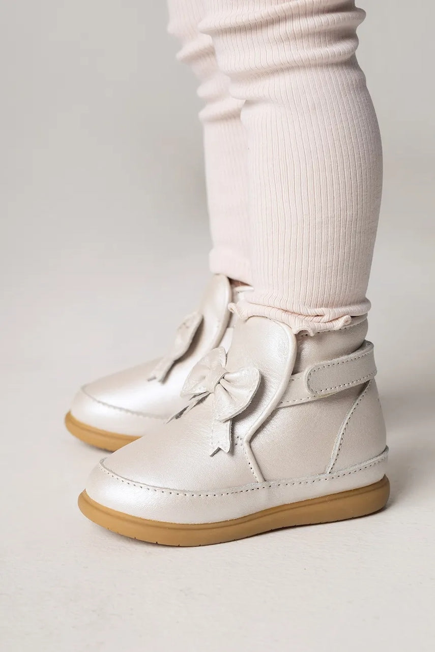 Kožne cipele za bebe Donsje Cemilla Shoes boja: bež, 1500200