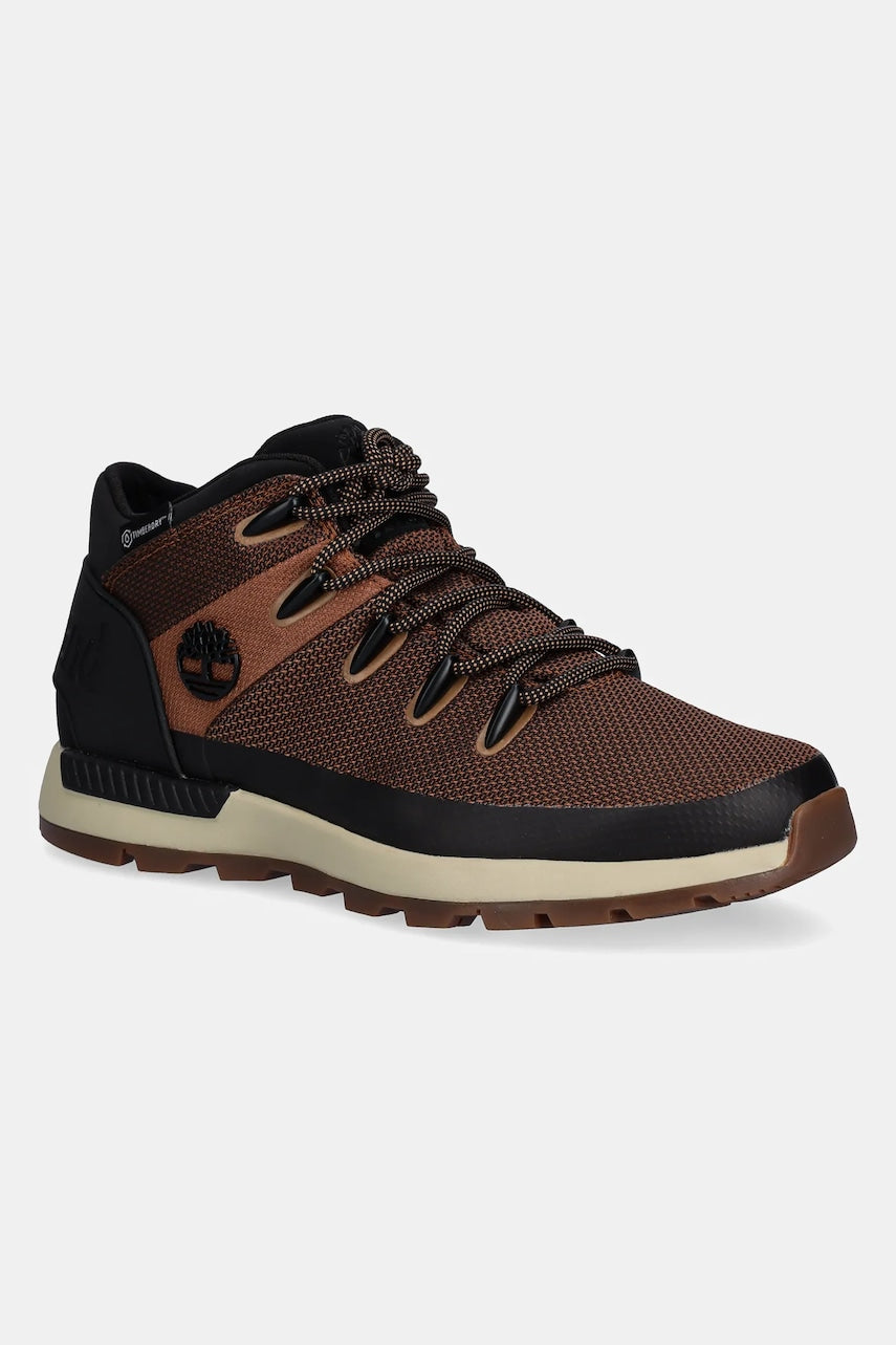 Čevlji Timberland Sprint Trekker Mid Lc Waterproof moški, rjava barva, TB0A6CRBEJU1