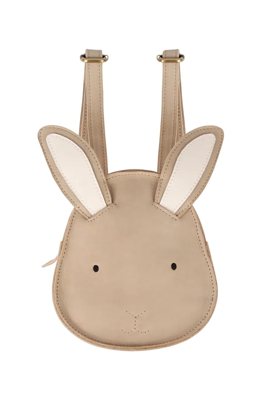 Usnjen otroški nahrbtnik Donsje Kapi Classic Backpack Bunny bež barva, 5005009
