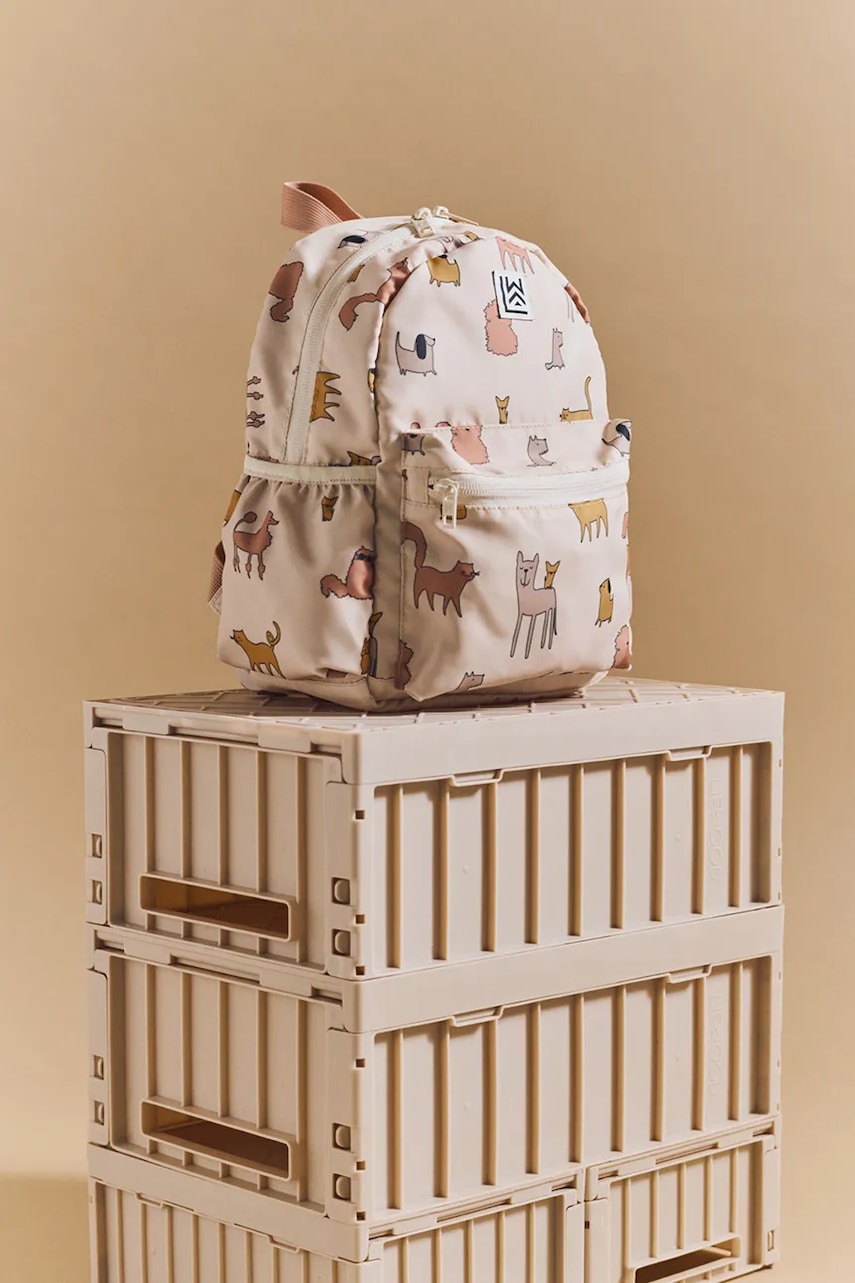 Dječji ruksak Liewood Andreas Backpack boja: bež, mali, s uzorkom, LW19643