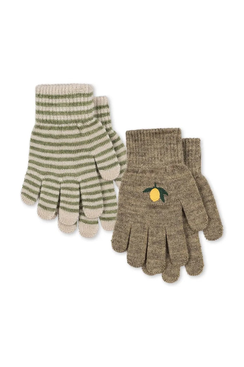 Rukavice Konges Sløjd 2 PACK FILLA GLOVES 2-pack boja: zelena, KS103430