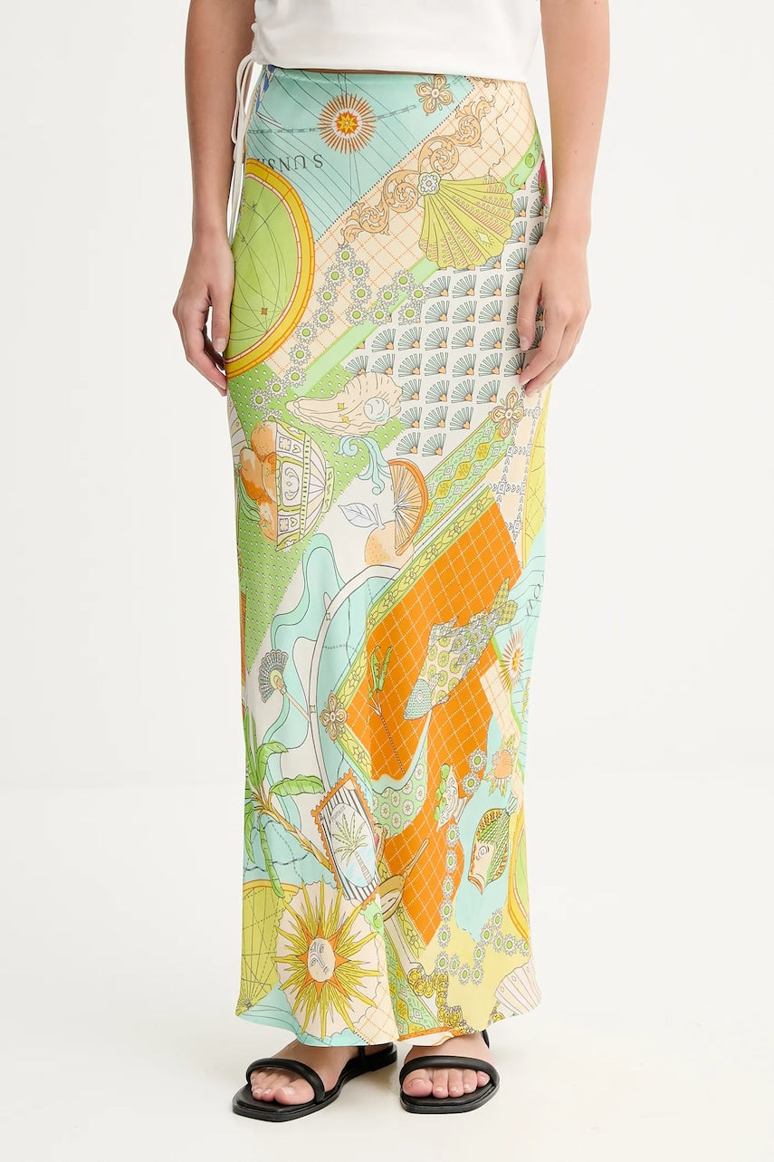 Suknja Never Fully Dressed Dorris maxi, ravna, NFDSK712