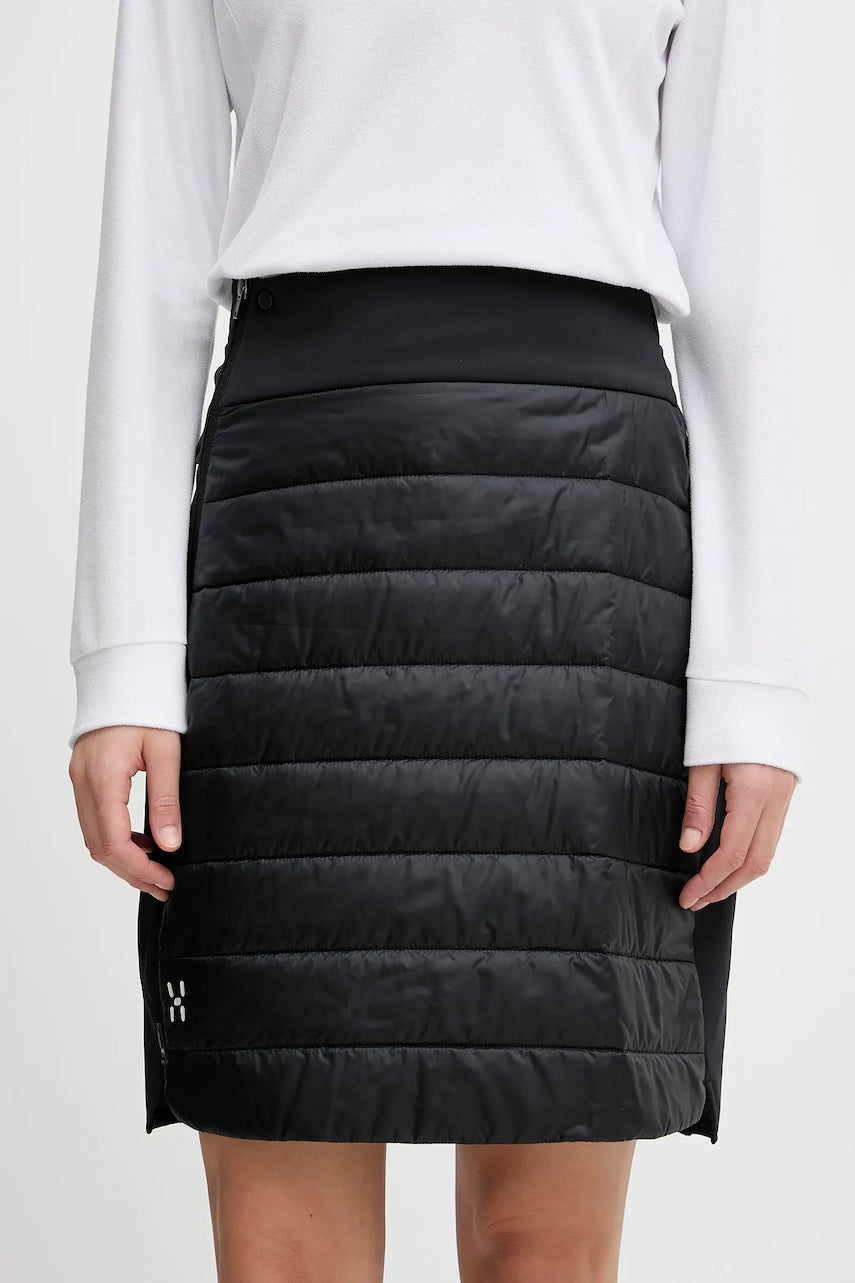 Sportska suknja Haglöfs Mimic II boja: crna, mini, ravna, 608116