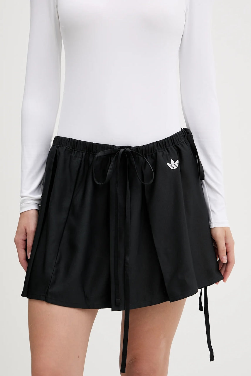 Krilo adidas Originals Ribbon Skirt črna barva, JX2554