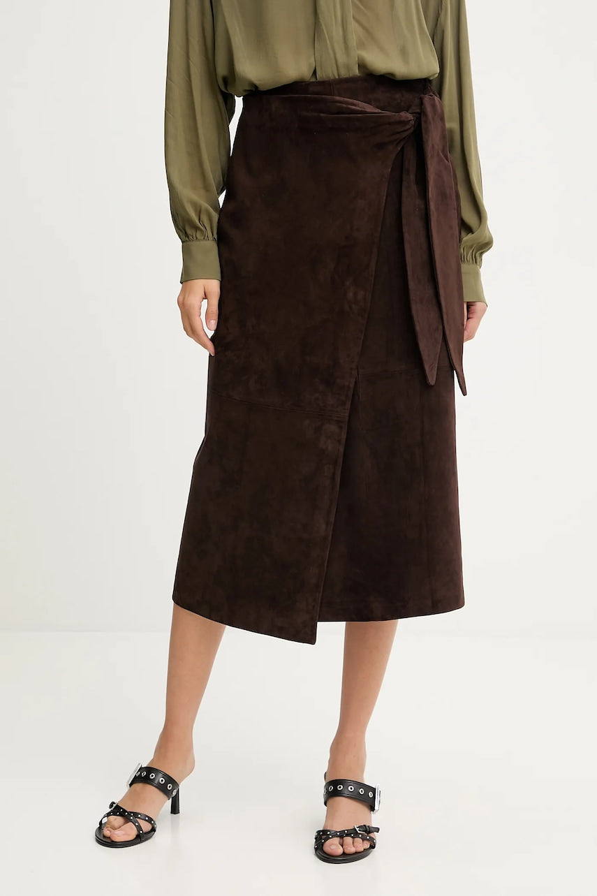 Krilo iz semiša Never Fully Dressed rjava barva, NFDSK724