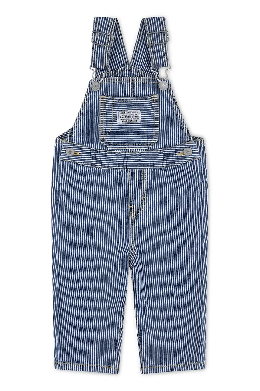 Otroške farmerke iz jeansa Levi's RAILROAD STRIPE OVERALL 6EM321