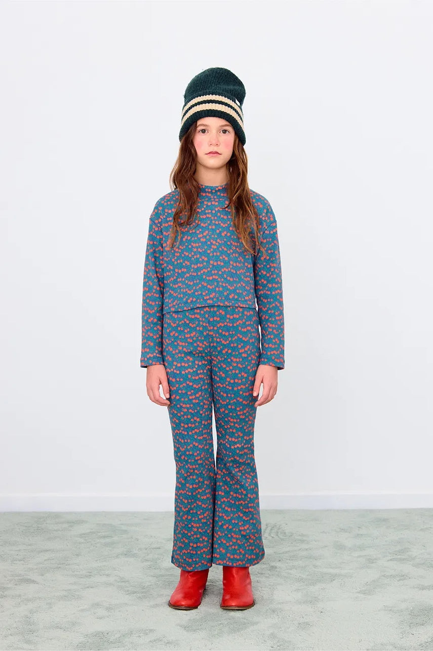 Dječje hlače Tinycottons MINI APPLES RIB PANT s uzorkom, AW25-229