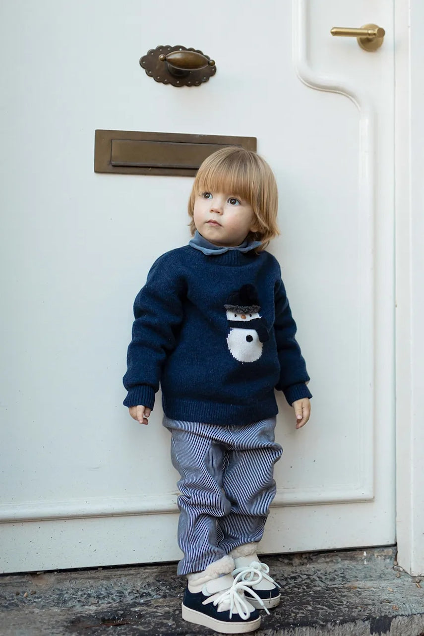 Otroške bombažne hlače Donsje Teijs Trousers siva barva, 3042600