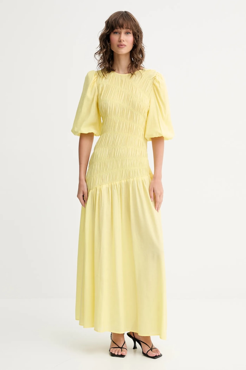 Obleka Never Fully Dressed Nara rumena barva, NFDDR3014