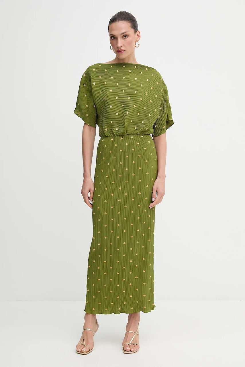 Obleka Never Fully Dressed zelena barva, NFDDR2965