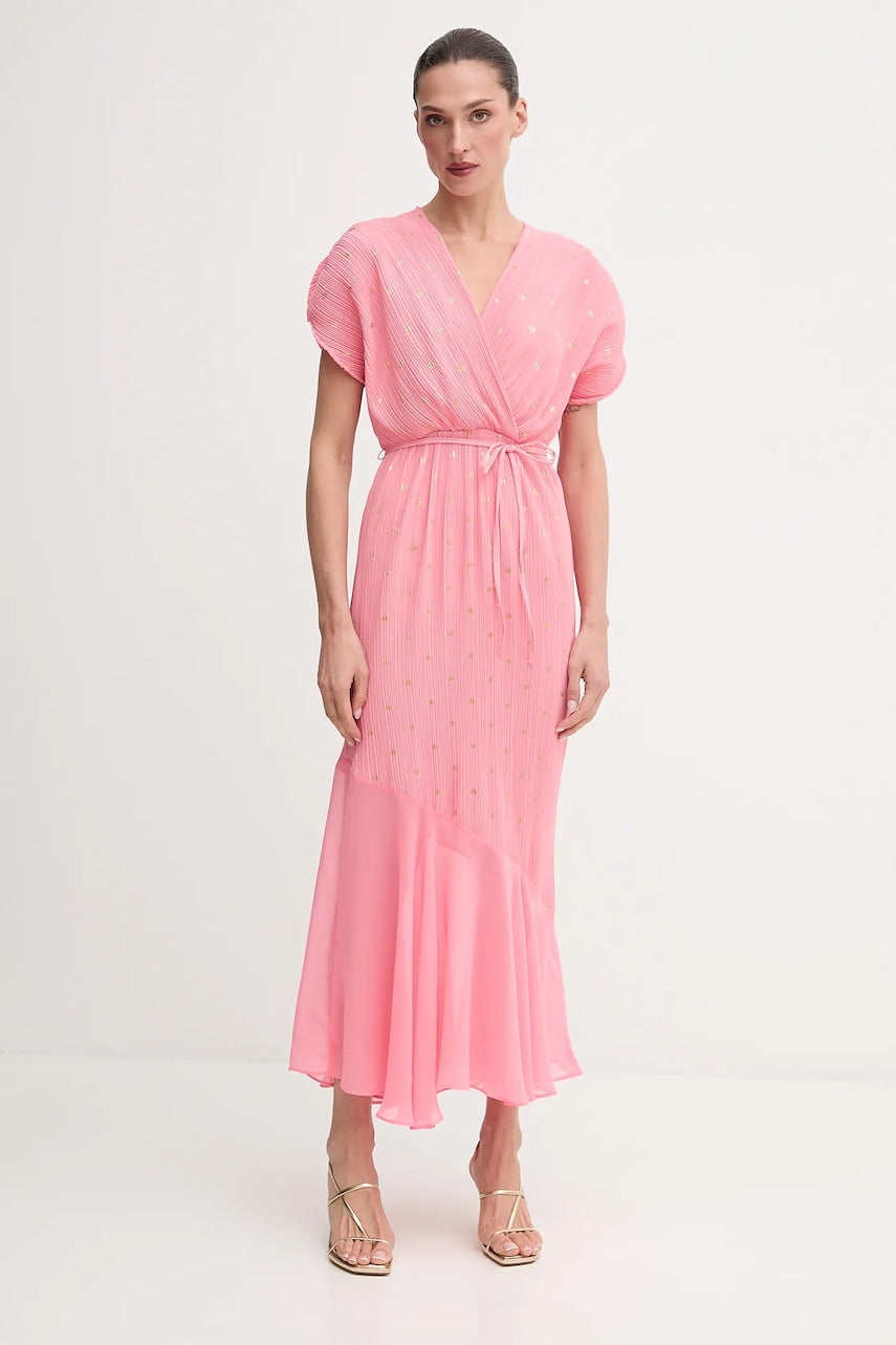 Obleka Never Fully Dressed roza barva, NFDDR2845